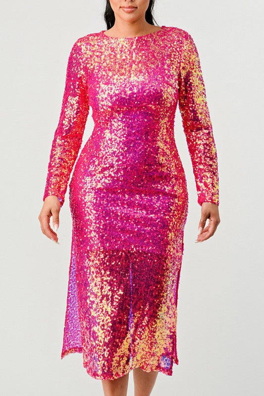 SEQUIN GLAMOUR MAXII DRESS