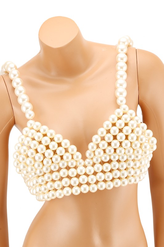 Pearl bra top