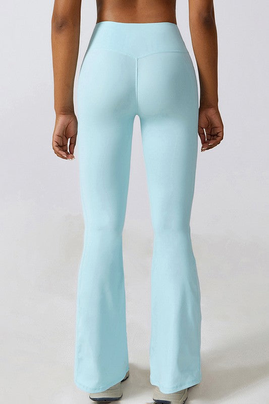 Casual buttock lift yoga flared pants