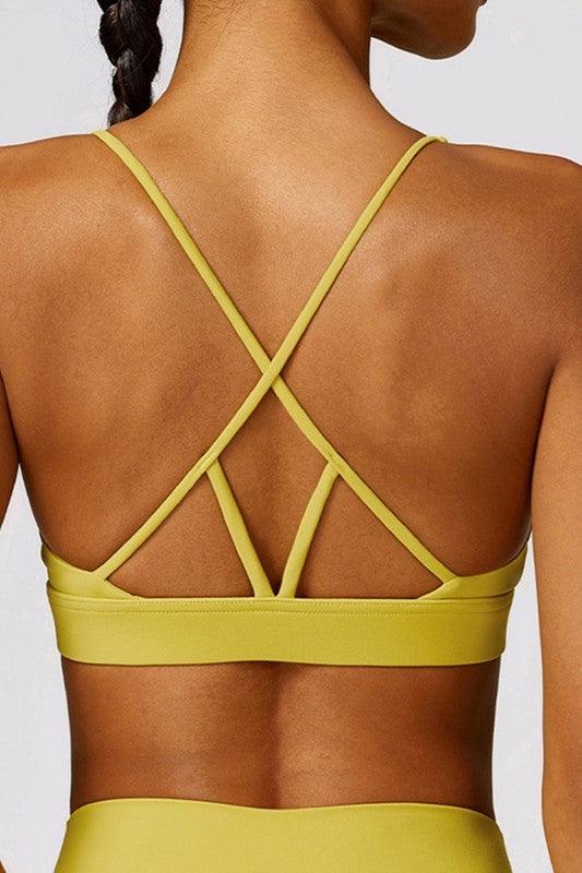 Tight brushed back yoga bras