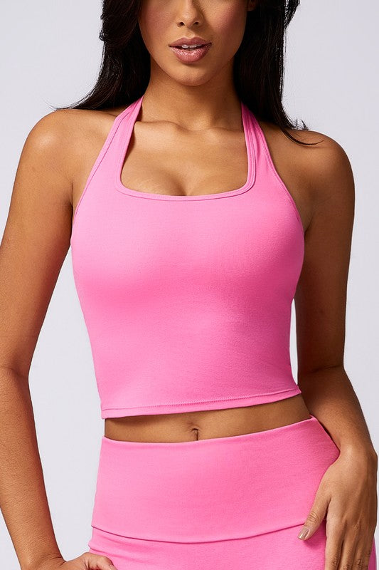 Halterneck running fitness yoga sports bras