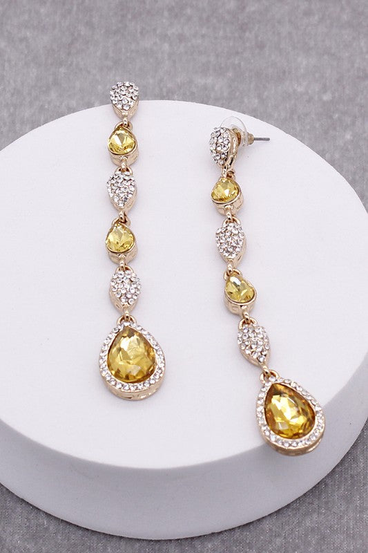 Rhinestone Teardrop earring