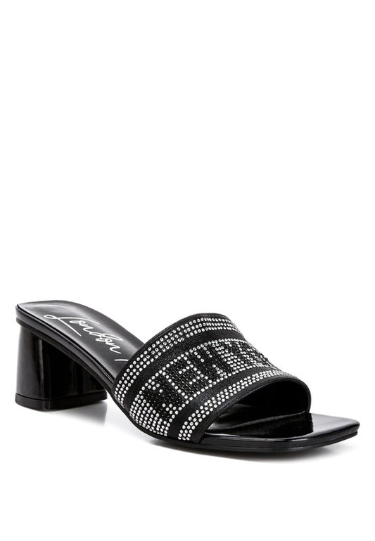 Studio 55 Diamante Embellished New York Sandals